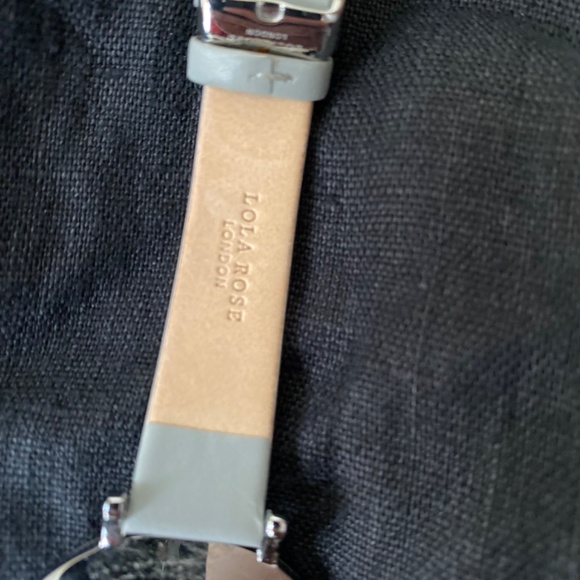 Lola Rose Snowflake Agate Harmony Watch Genuine Leather Strap - Picture 5 of 8